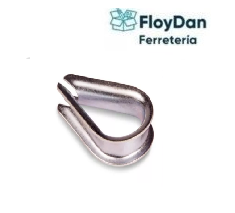 Guardacabo tipo americano 3/16 (cable acero)