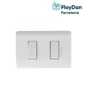 Interruptor doble embutido 9/15-10A-MEC