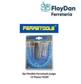 Juego de eje flexible con Adaptador para Taladro- Ferretools