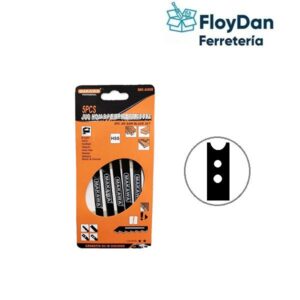 Juego 5pcs Hojas de acero para Sierra Caladora Tipo U- corte fino- Madera