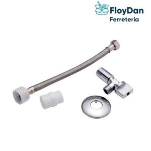 Kit Llave Angular  Flexible 25 cm para Estanque