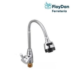 Llave monomando cuello flexible