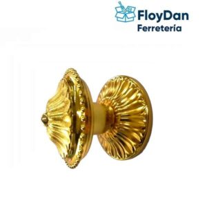 Perillon Metal Dorado para Puerta de acceso o reja - Crownman