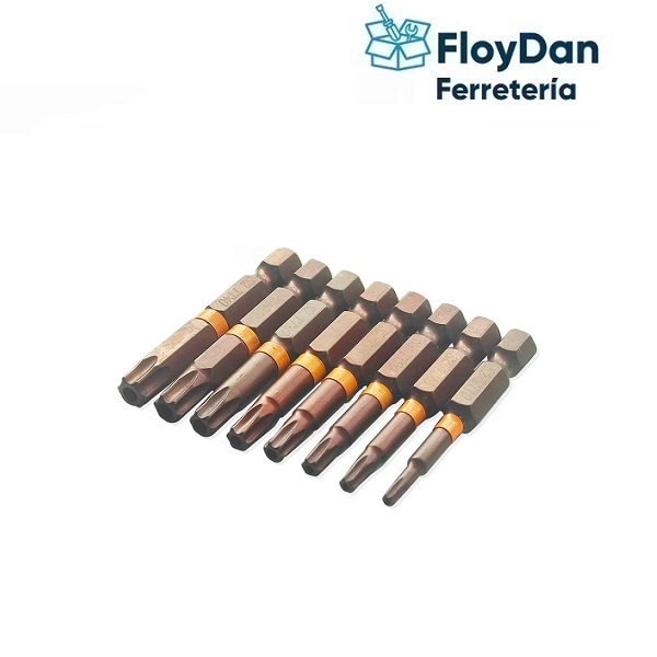 Puntas Destornillador Magneticas 50mm Torx 8pcs