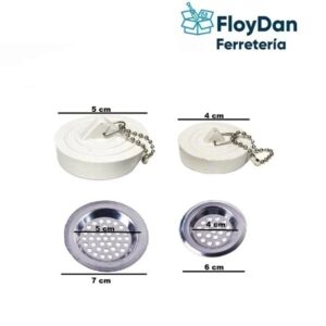 Set Rejillas Y Tapones Lavaplatos Fregadero