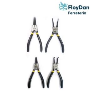 Set de 4 Alicates Saca Seguro 7 Pulgadas 180mm