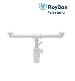 coneccion doble para  lavaplatos 1 1/2" con Sifon- Stretto