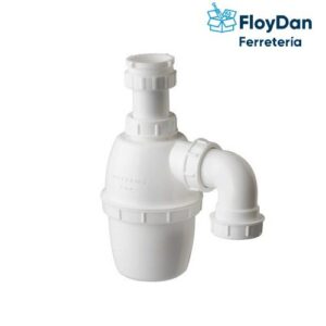 Sifon lavaplatos salida curva estándar ferrecenter