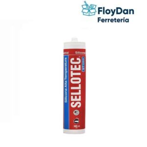 Silicona Alta  Temperatura Temp - 300 ml - Rojo- T° -60°C a 260 °C - Interior /Exterior-  SELLOTEC/Toro Negro / SILTOP