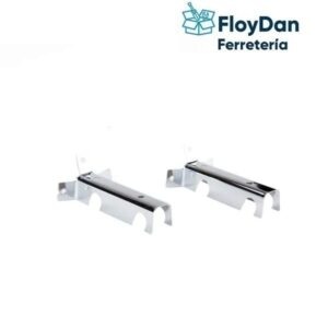 Soportes Doble Corto para Barra Cortina 12 Mm - 2 Unidades