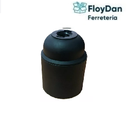 Portalampara Plastica E27 2500V 4A-Negro- Mec