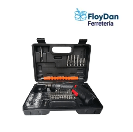 Taladro Destornillador Inalámbrico 3.6v 45 Accesorios Maleta Color Negro Frecuencia 50 Hz x 60 Hz