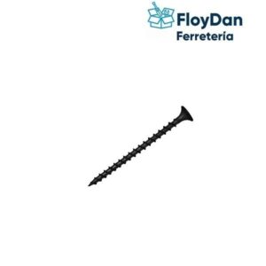 Tornillo Volcanita Negro Rosca Gruesa 1" - 100 unidades