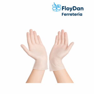 Guantes De Vinilo Caja 100 Unidades Desechables Sin Polvo