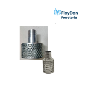 Filtro redondo de aire perforado aluminio con 4 espiga- 2" Belmar