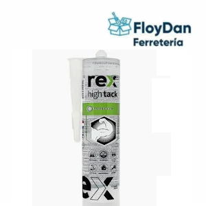 Silicona Rex High Tack transparente 290ml, Extra fuerte, pega bajo el agua, pintable