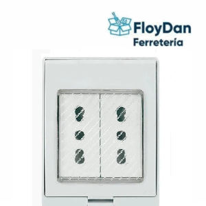 Tomacorriente Doble 10/16A Ip55 Hidrobox